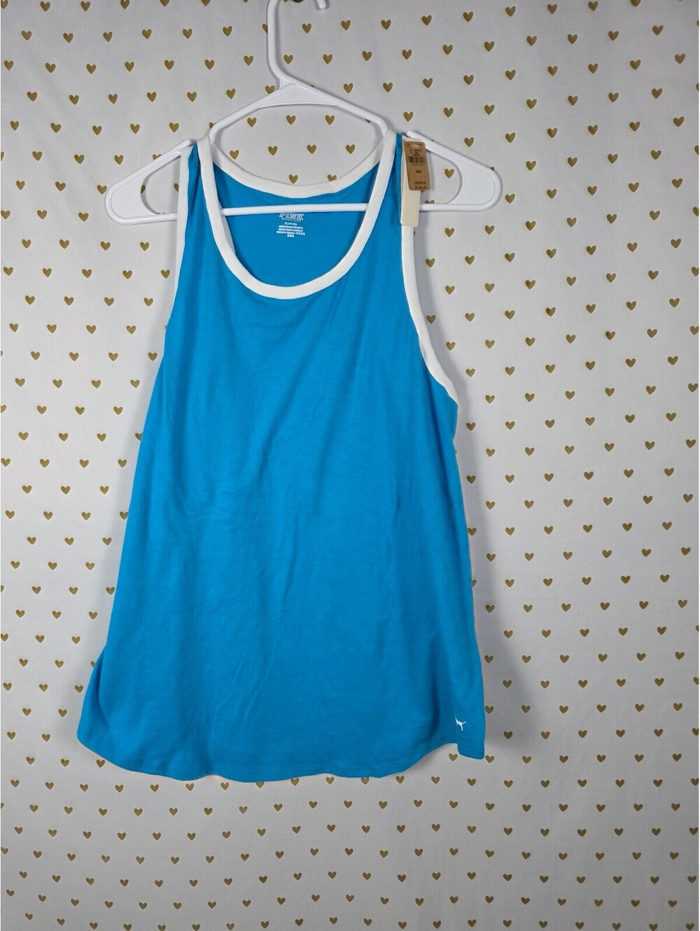 Victorias Secret PINK NEW NWT Blue Tank Top Muscle Tee MEDIUM